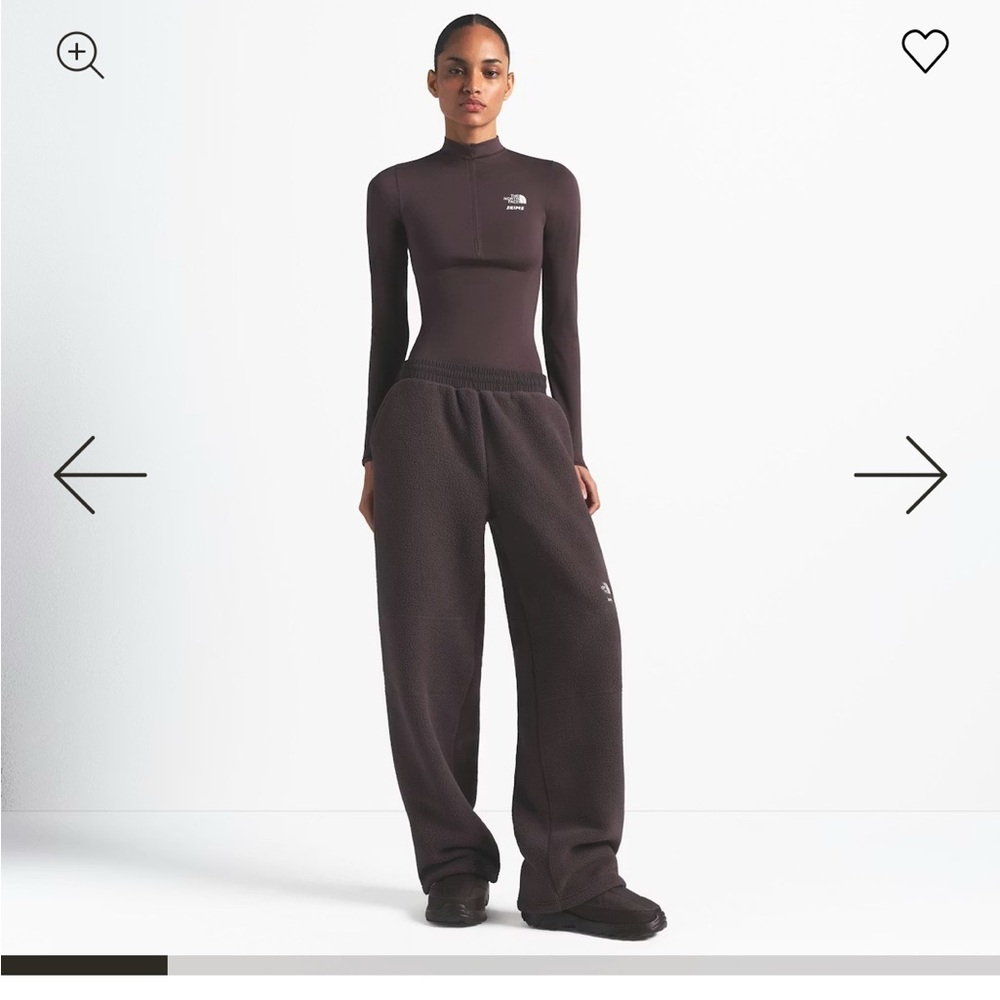 The North Face x SKIMS 1995 DENALI FLEECE STRAIGHT LEG PANT Phoenix Small